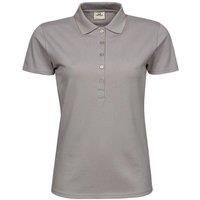 TEE JAYS Women's Luxury Stretch Short Sleeve Polo Shirt in Stone | Size: Medium