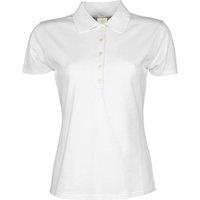TEE JAYS Women's Luxury Stretch Short Sleeve Polo Shirt in White | Size: Large
