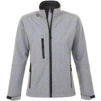 SOL'S Women's Roxy Soft Shell Jacket (Breathable, Windproof & Water Resistant) in Grey | Size: XL