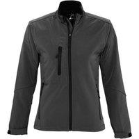 SOL'S Women's Roxy Soft Shell Jacket (Breathable, Windproof & Water Resistant) in Charcoal | Size: Large