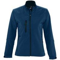 SOL'S Women's Roxy Soft Shell Jacket (Breathable, Windproof & Water Resistant) in Dark Blue | Size: 2XL