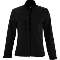 SOL'S Women's Roxy Soft Shell Jacket (Breathable, Windproof & Water Resistant) in Black | Size: Large