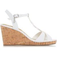 Dune London Women's 'Koala' Leather Wedges in White | Size: 8