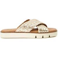 Dune London Women's 'Lexey' Leather Sandals in Gold | Size: 3