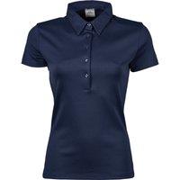 TEE JAYS Women's Pima Short Sleeve Cotton Polo Shirt in Navy | Size: Large
