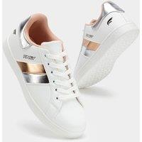 Finily Women's Mia Classic Round Lace-up Trainer in White | Size: 7