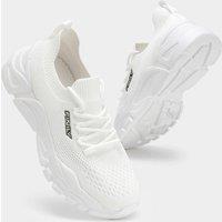 Finily Women's Warmup Lightweight Trainer in White | Size: 8