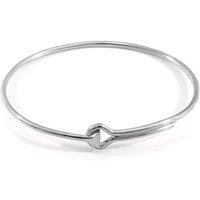 ANCHOR & CREW Women's Sutton Gate Midi Geometric Silver Bangle | Size: 19 cm