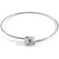 ANCHOR & CREW Women's Wynne Capsule Midi Geometric Silver Bangle | Size: 19 cm