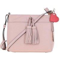 Ashwood Leather Women's Fashion Medium Real Leather Cross Body Bag in Light Pink
