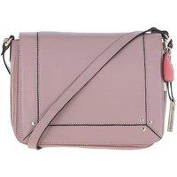 'Tsanta' Flap Over Real Leather Shoulder Bag