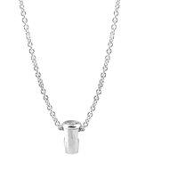 ANCHOR & CREW Women's GUSTATORY Coffee Takeout Cup Silver Necklace Pendant | Size: 16 inches