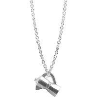 ANCHOR & CREW Women's GUSTATORY Coffee Moka Pot Silver Necklace Pendant | Size: 20 inches