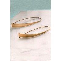 Otis Jaxon London Women's Elliptical Sterling Silver Hoop Earrings in Gold