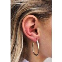 Otis Jaxon London Women's Sterling Silver Curl Hoop Earrings