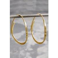 Otis Jaxon London Women's Sterling Silver Curl Hoop Earrings in Gold