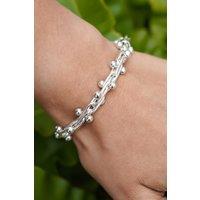 Otis Jaxon London Women's Peppercorn Chunky Sterling Silver Bracelet | Size: Small