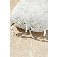 Otis Jaxon London Women's Interwoven Sterling Silver Hoop Earrings