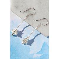 Otis Jaxon London Women's Coiled Sterling Silver Long Drop Earrings