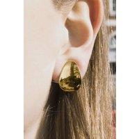 Otis Jaxon London Women's Petal Sterling Silver Clip On Earrings in Gold