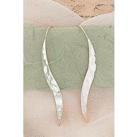 Otis Jaxon London Women's Sterling Silver Long Wave Drop Earrings