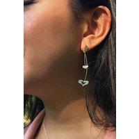 Otis Jaxon London Women's Corazon Sterling Silver Heart Drop Earrings