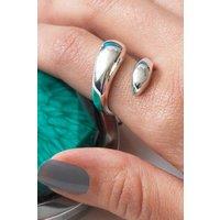 Otis Jaxon London Women's Flow Contemporary Sterling Silver Ring | Size: R