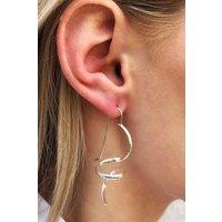 Otis Jaxon London Women's Curled Sterling Silver Abstract Drop Earrings