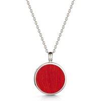 LOVELOX Lockets Women's Coral Modern Round Locket in Silver