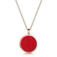 LOVELOX Lockets Women's Coral Modern Round Locket in Rose Gold