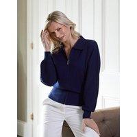 Cove Women's Ava Bomber Jacket in Navy | Size: Medium/Large
