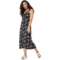 Dusk Ditsy Floral Print Midi Sundress