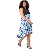 Curve Premium Stretch Abstract Midi Dress