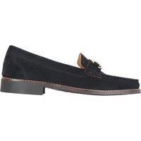 Moretta Women's Rosa Suede Loafers in Navy | Size: 4