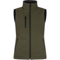 Clique Women's Softshell Panels Gilet in Green | Size: Large