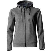 Clique Women's Ottawa Melange Full Zip Hoodie in Grey | Size: Large