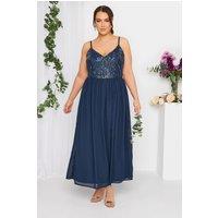 Yours Women's Maxi Dress in Blue | Size: 24