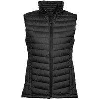 TEE JAYS Women's Zepelin Padded Body Warmer in Black | Size: 3XL