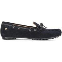 Moretta Women's Sofia Suede Moccasins in Navy | Size: 4