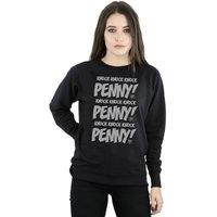 The Big Bang Theory Women's Knock Knock Penny Sheldon Sweatshirt in Black | Size: Small
