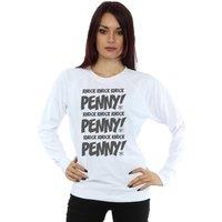 The Big Bang Theory Women's Knock Knock Penny Sheldon Sweatshirt in White | Size: Medium