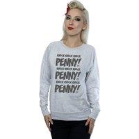 The Big Bang Theory Women's Knock Knock Penny Sheldon Sweatshirt in Grey | Size: Large