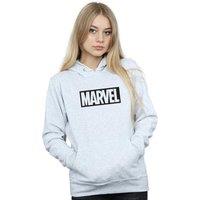 Marvel Women's Outline Logo Hoodie in Grey | Size: Medium