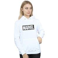 Marvel Women's Outline Logo Hoodie in White | Size: 2XL