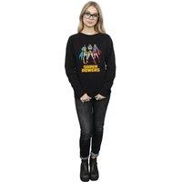 DC Comics Women's Super Power Group Wonder Woman Sweatshirt in Black | Size: Small