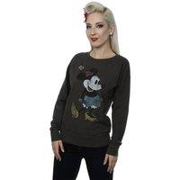 Disney Women's Classic Minnie Mouse Heather Sweatshirt in Mid Grey | Size: Large
