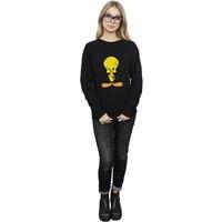Looney Tunes Women's Tweety Angry Sweatshirt in Black | Size: Small