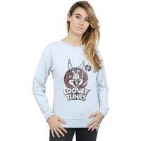 Looney Tunes Women's Bugs Bunny Logo Sweatshirt in Grey | Size: Medium