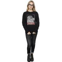 Snow White And The Seven Dwarfs Women's Grumpy Poster Sweatshirt in Black | Size: Small