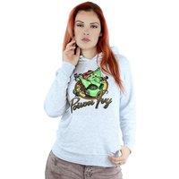 DC Bombshells Women's Poison Ivy Badge Heather Hoodie in Grey | Size: XL